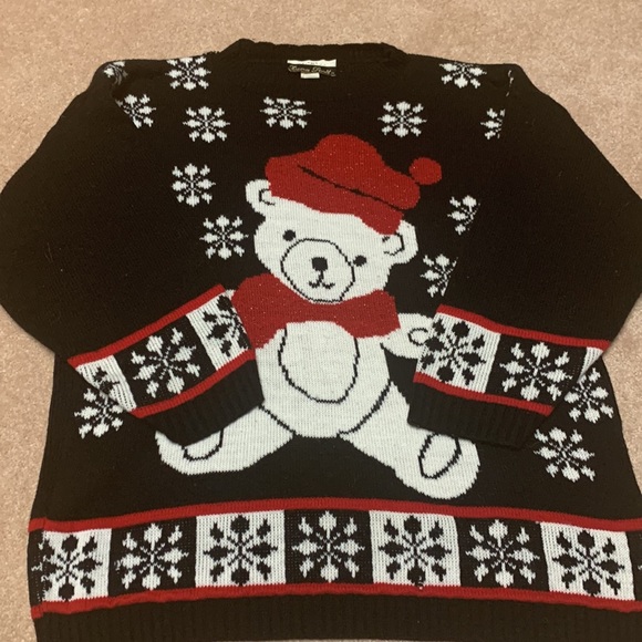 Dana Scott Christmas Ugly Sweater Teddy Bear Large - Picture 4 of 9